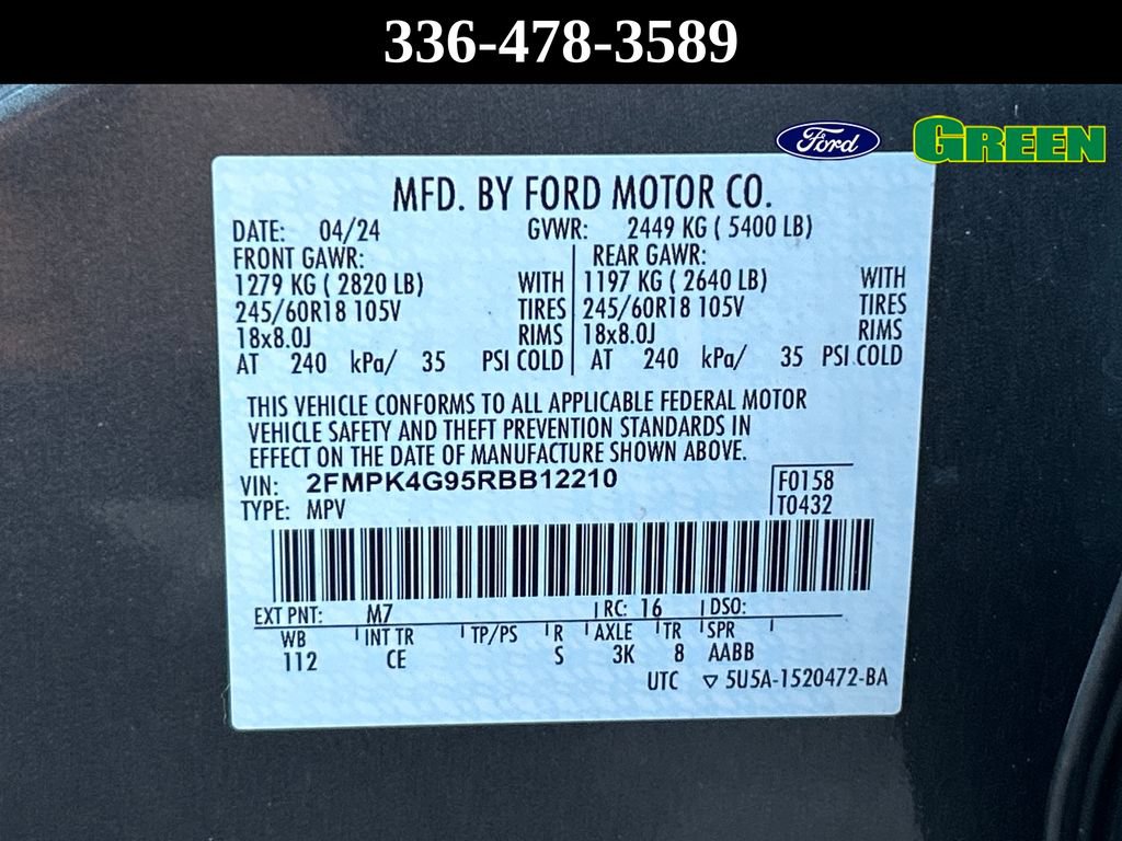 Certified 2024 Ford Edge SE AWD/4WD image 31