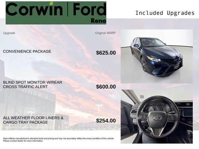 Used 2018 Toyota Camry SE w/ Convenience Package FWD image 3