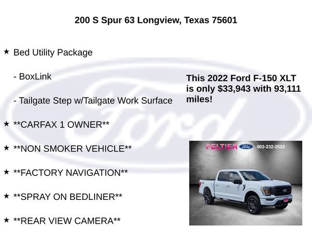 Certified 2022 Ford F150 XLT w/ Equipment Group 302A High AWD/4WD image 5