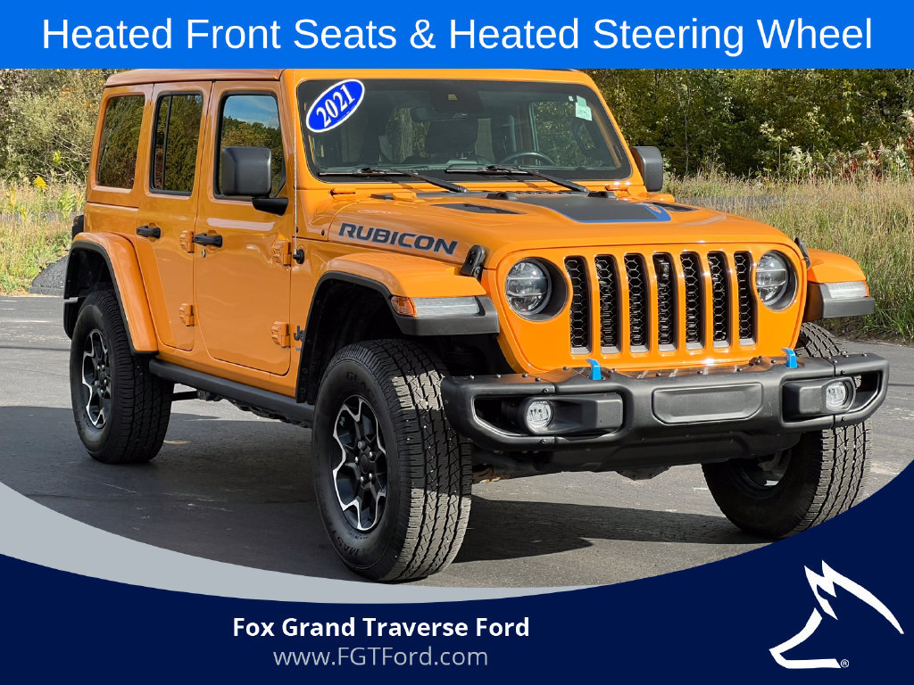Used 2021 Jeep Wrangler Unlimited Rubicon 4xe w/ Steel Bumper Group AWD/4WD image 43