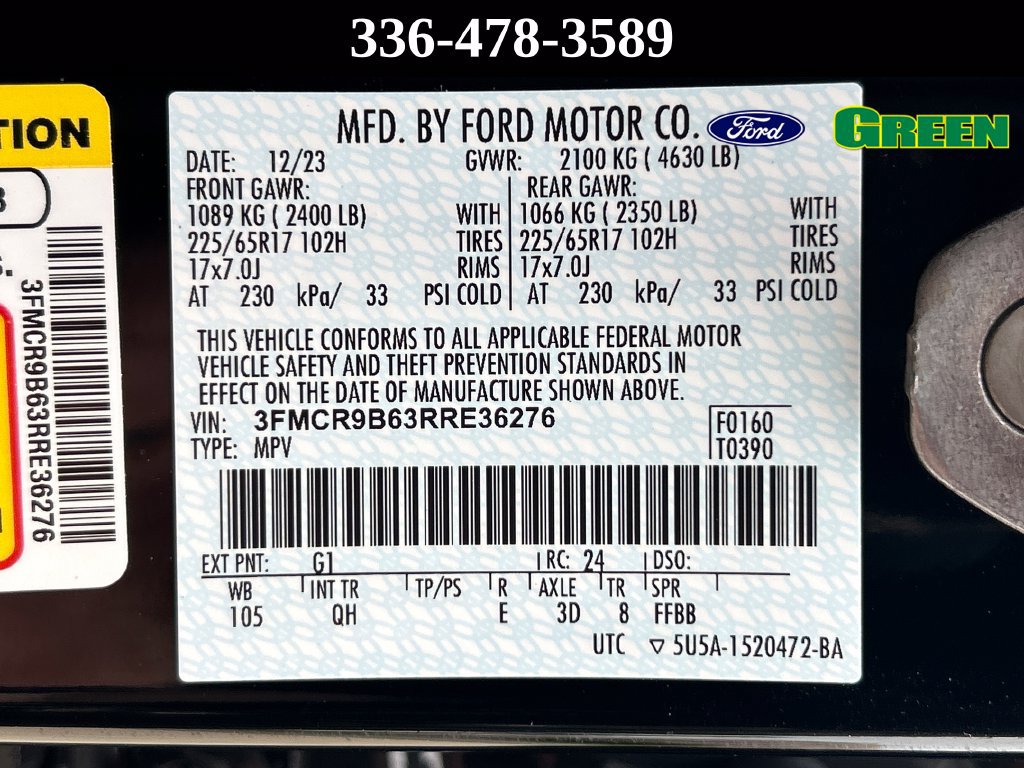 Certified 2024 Ford Bronco Sport Big Bend AWD/4WD image 11