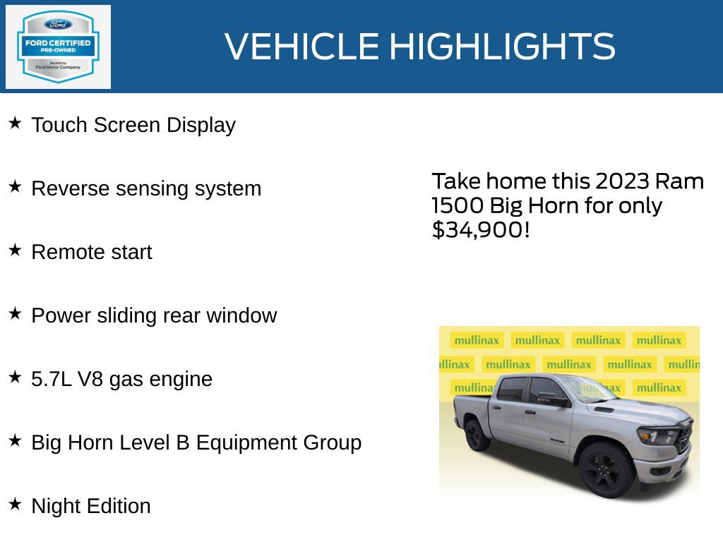 Used 2023 RAM 1500 Big Horn AWD/4WD image 23