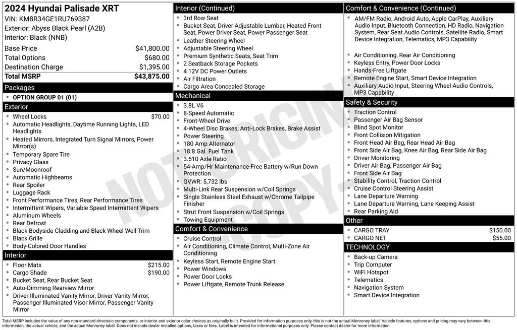 Used 2024 Hyundai Palisade XRT FWD image 9