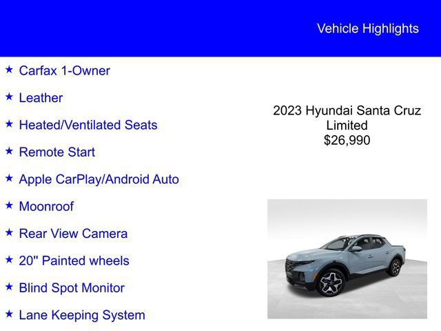 Used 2023 Hyundai Santa Cruz Limited image 6