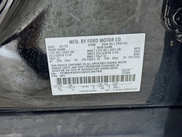 Certified 2022 Ford Explorer XLT w/ Equipment Group 202A image 33