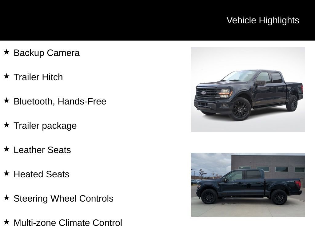 Certified 2024 Ford F150 XLT w/ Equipment Group 303A High image 26