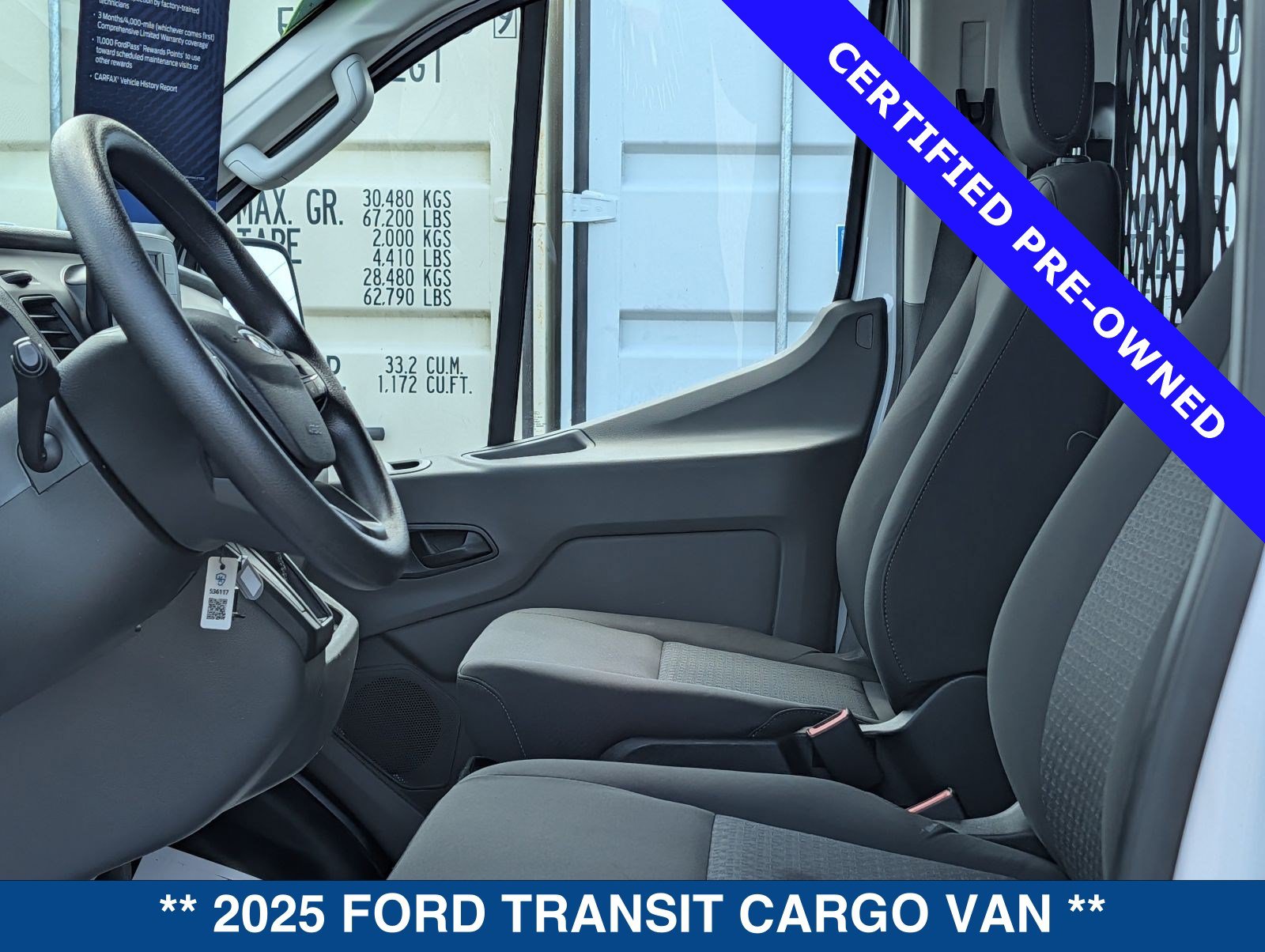 Certified 2025 Ford Transit 250 Low Roof w/ Exterior Upgrade Package RWD image 19