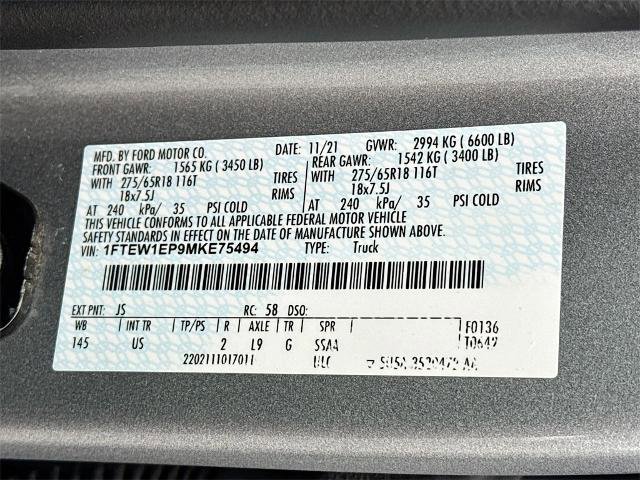 Certified 2021 Ford F150 XLT w/ Equipment Group 302A High image 24