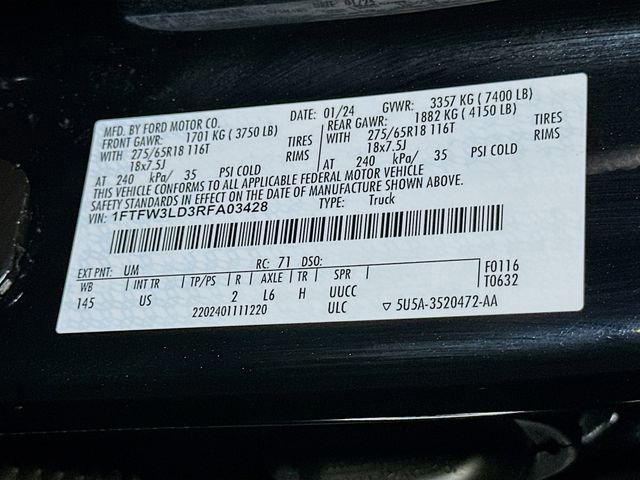 Certified 2024 Ford F150 XLT w/ Equipment Group 302A MID image 23