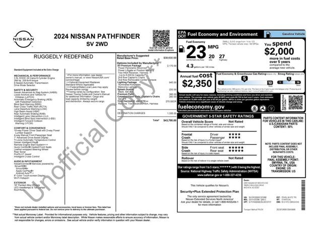 Used 2024 Nissan Pathfinder SV w/ SV Premium Package FWD image 2