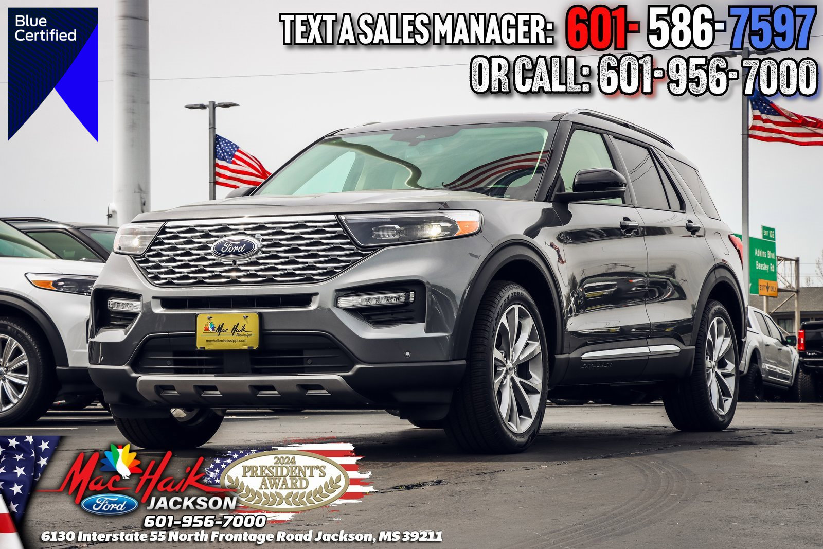 Certified 2021 Ford Explorer Platinum w/ Equipment Group 601A