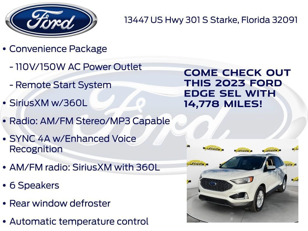 Certified 2023 Ford Edge SEL w/ Convenience Package image 23