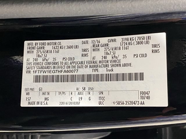 Certified 2017 Ford F150 XLT w/ Equipment Group 302A Luxury AWD/4WD image 27