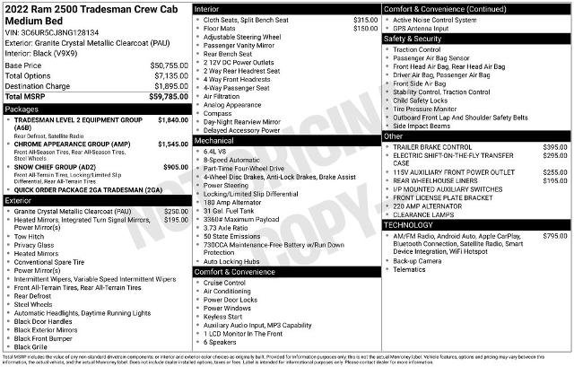 Used 2022 RAM 2500 Tradesman image 5