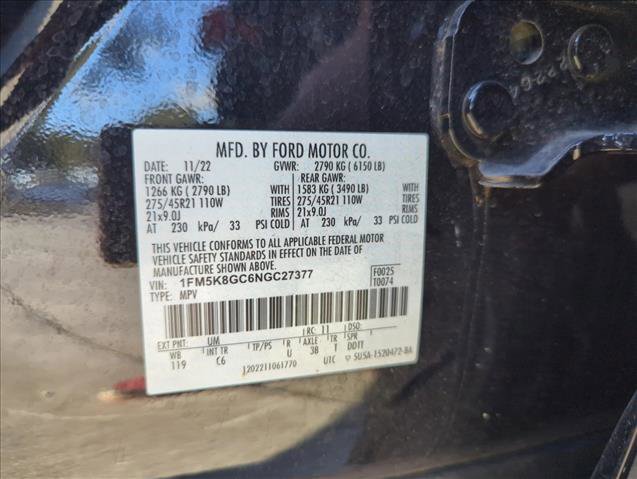 Certified 2022 Ford Explorer ST w/ Equipment Group 401A image 29