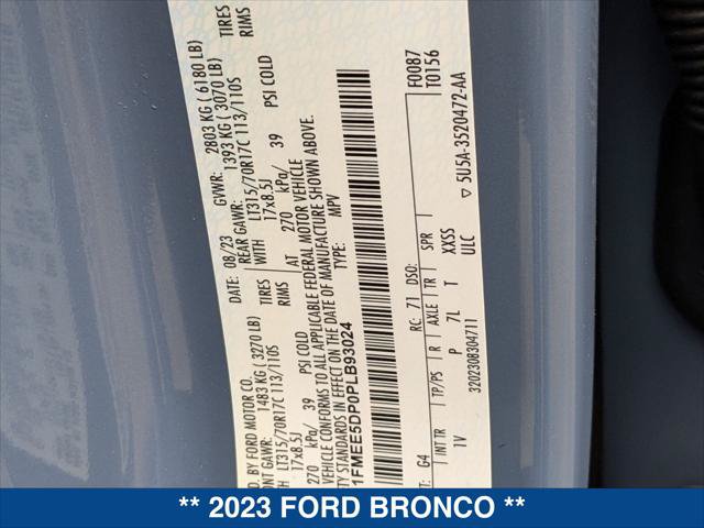 Certified 2023 Ford Bronco Badlands AWD/4WD image 24