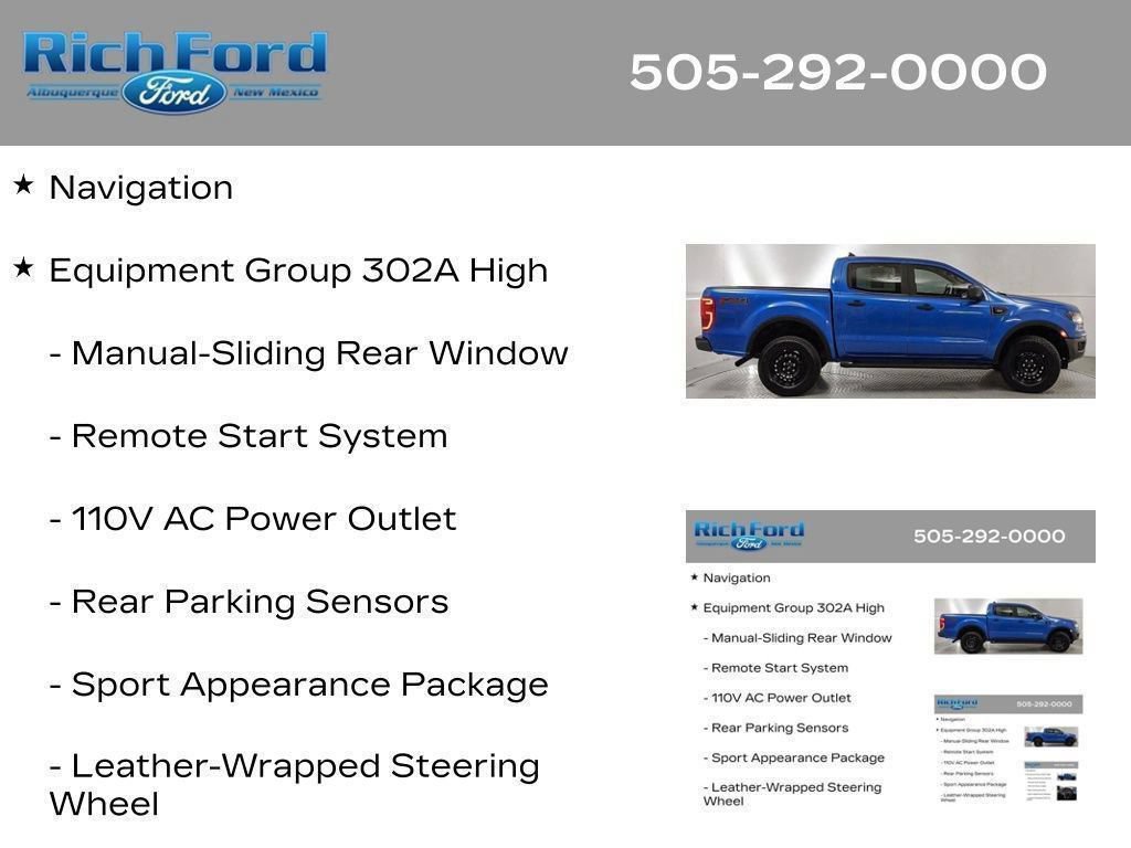 Certified 2023 Ford Ranger XLT w/ Equipment Group 302A High AWD/4WD image 25