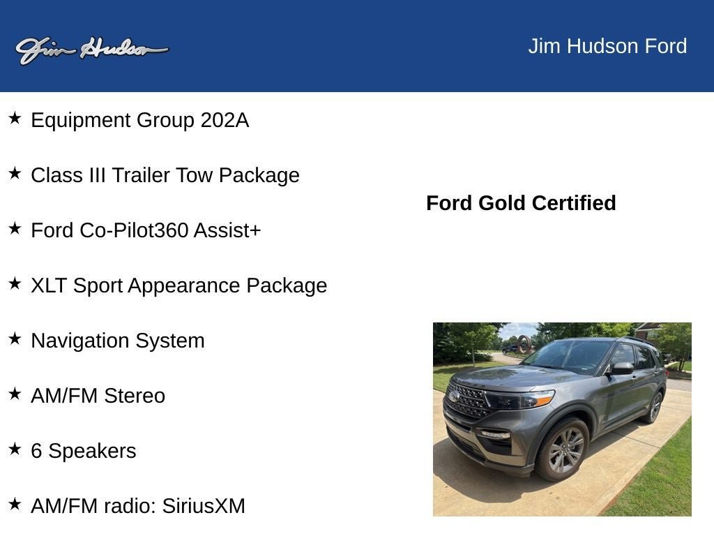 Certified 2021 Ford Explorer XLT w/ Equipment Group 202A RWD image 12