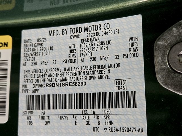 Certified 2025 Ford Bronco Sport Big Bend w/ Convenience Package image 27