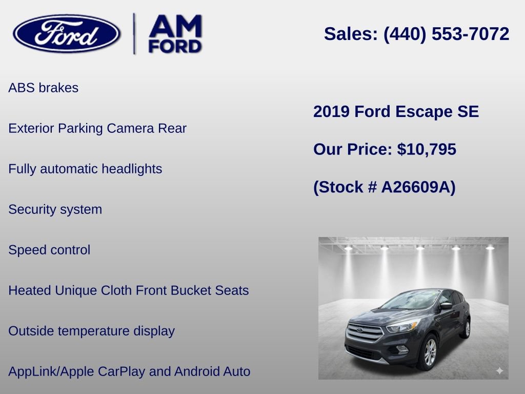 Certified 2019 Ford Escape SE FWD image 12