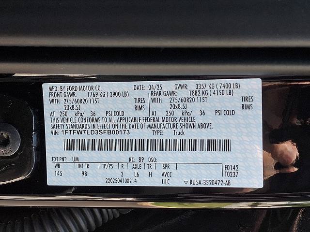 Certified 2025 Ford F150 Platinum w/ FX4 Off-Road Package AWD/4WD image 28