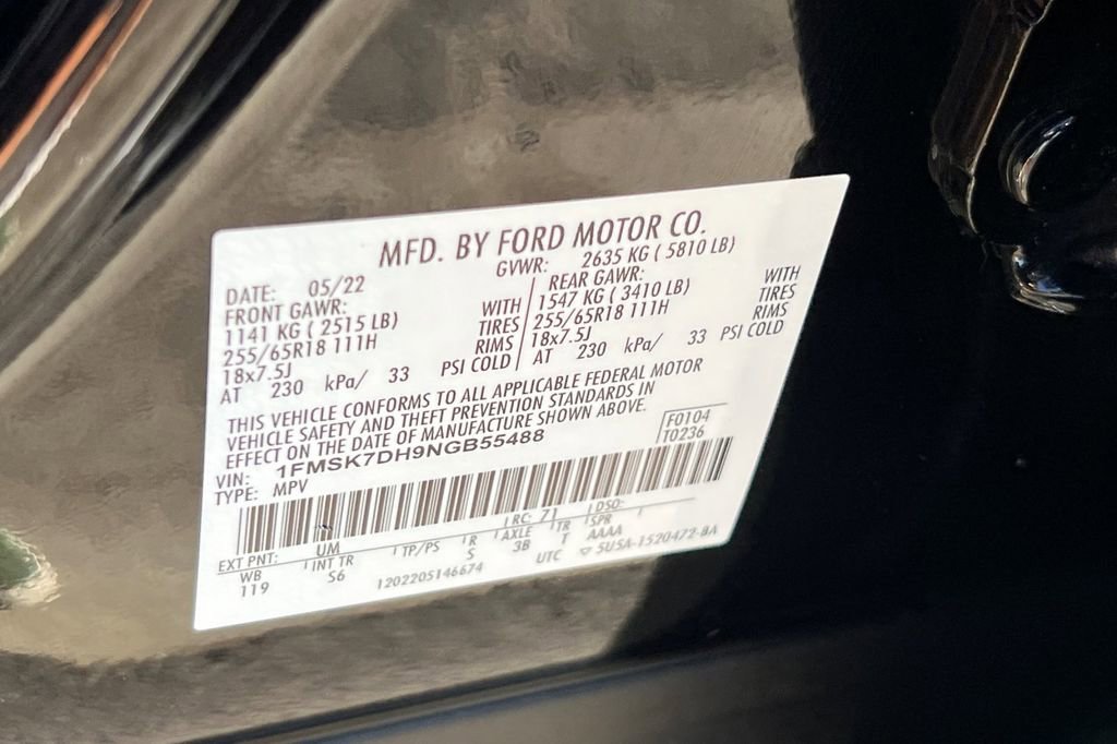 Certified 2022 Ford Explorer XLT w/ Equipment Group 202A image 30