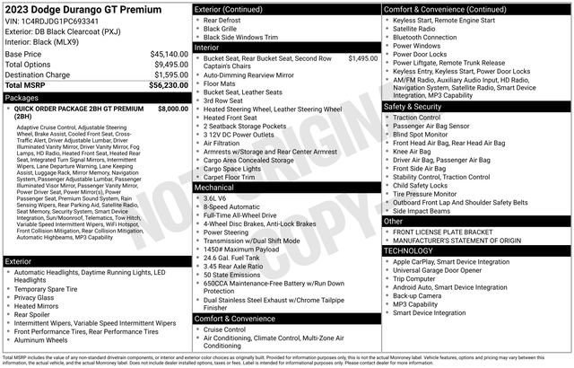 Used 2023 Dodge Durango GT AWD/4WD image 11