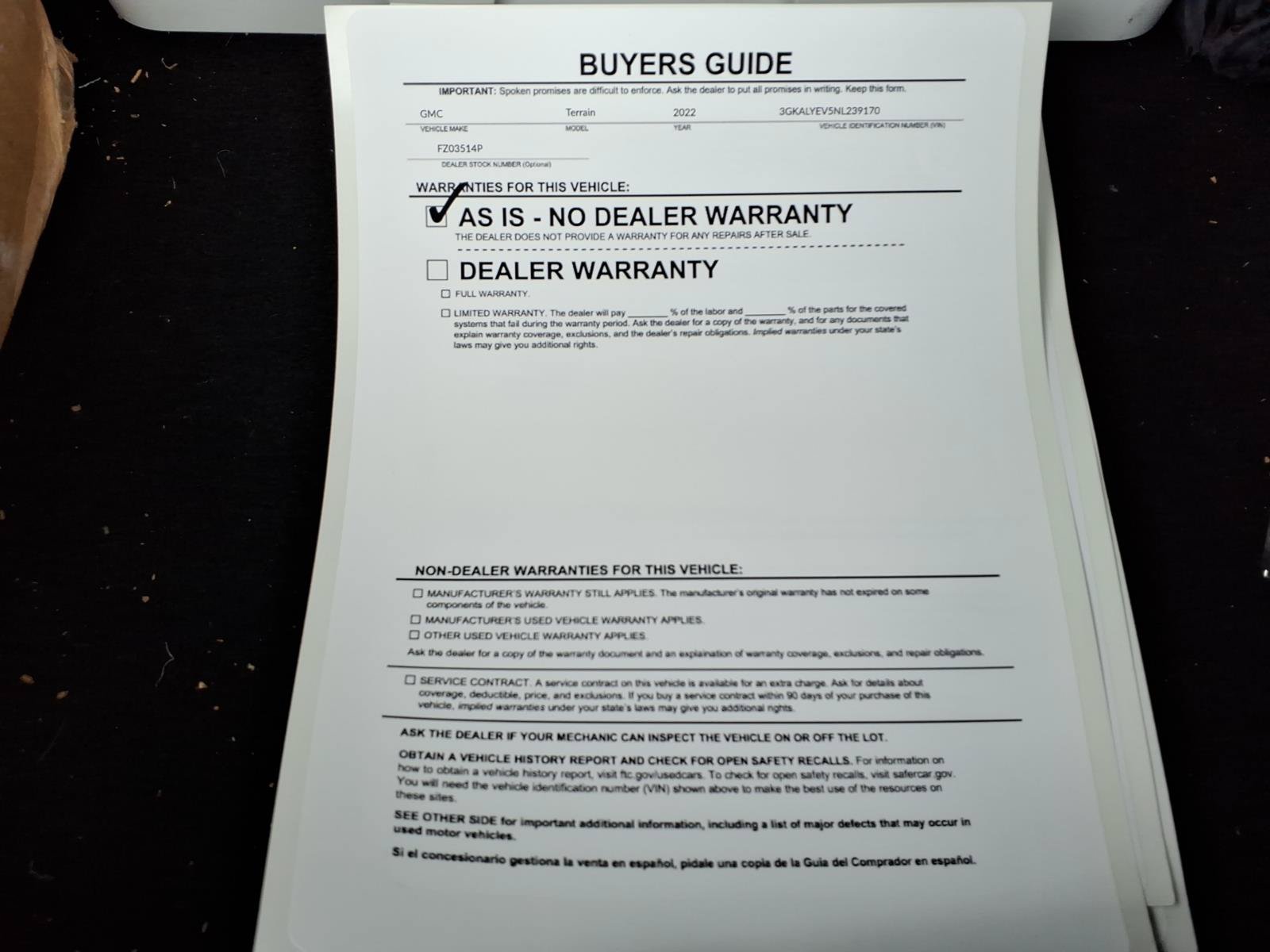 Used 2022 GMC Terrain AT4 w/ LPO, Floor Liner Package AWD/4WD image 35