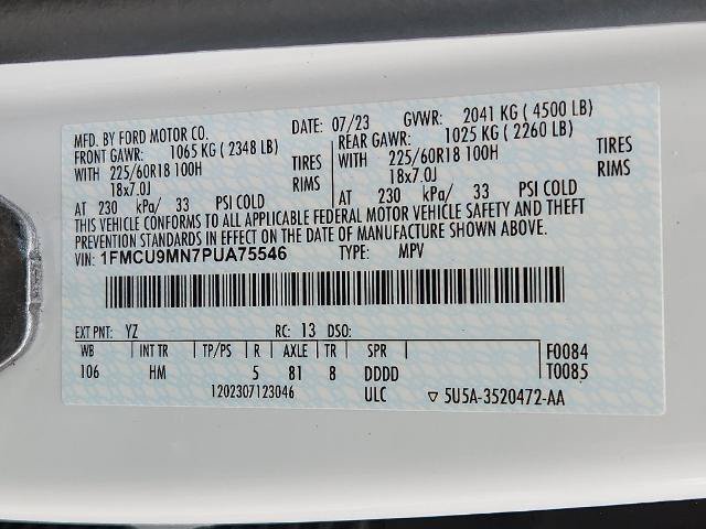 Certified 2023 Ford Escape ST-Line w/ Tech Pack #1 AWD/4WD image 28