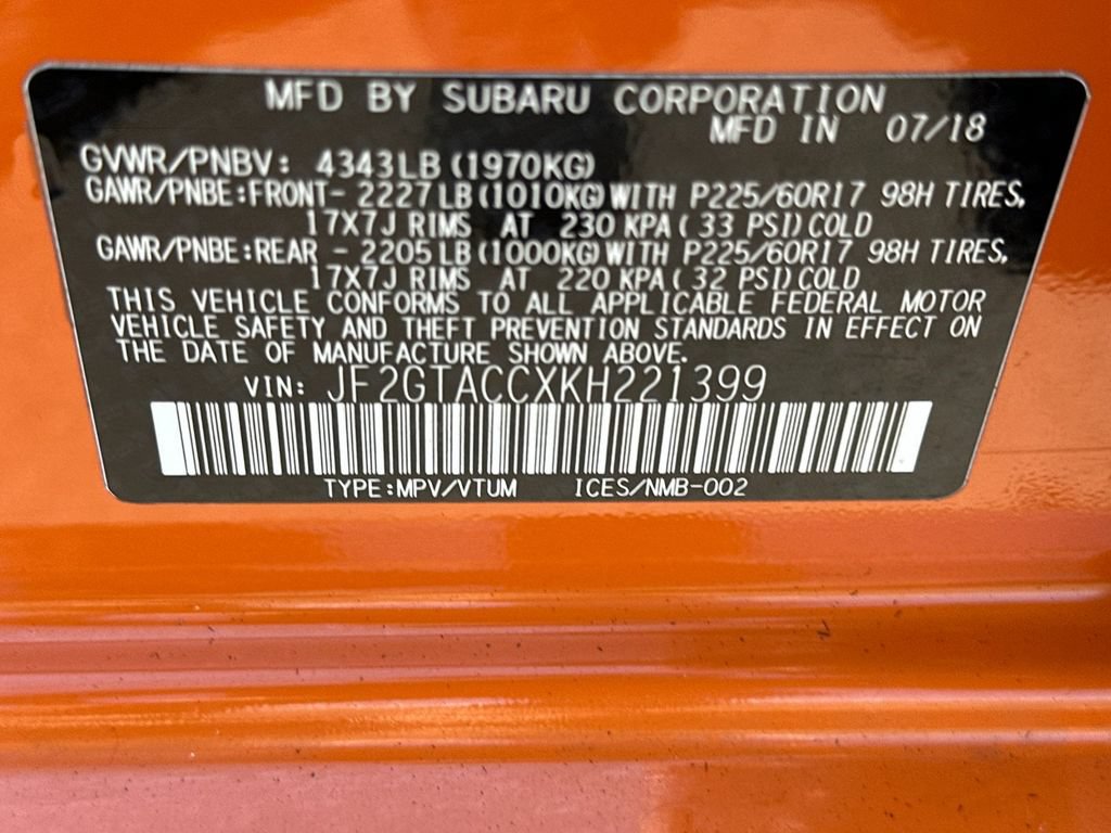 Used 2019 Subaru Crosstrek 2.0i Premium AWD/4WD image 26