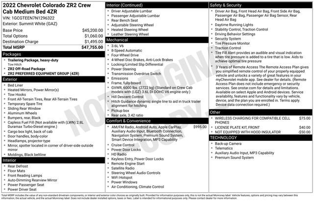 Used 2022 Chevrolet Colorado ZR2 image 36