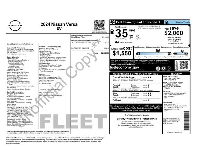 Used 2024 Nissan Versa SV FWD image 4