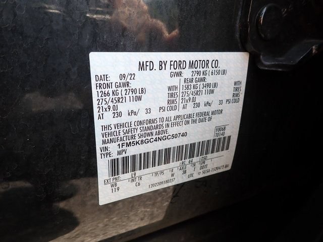 Certified 2022 Ford Explorer ST w/ Equipment Group 401A AWD/4WD image 24