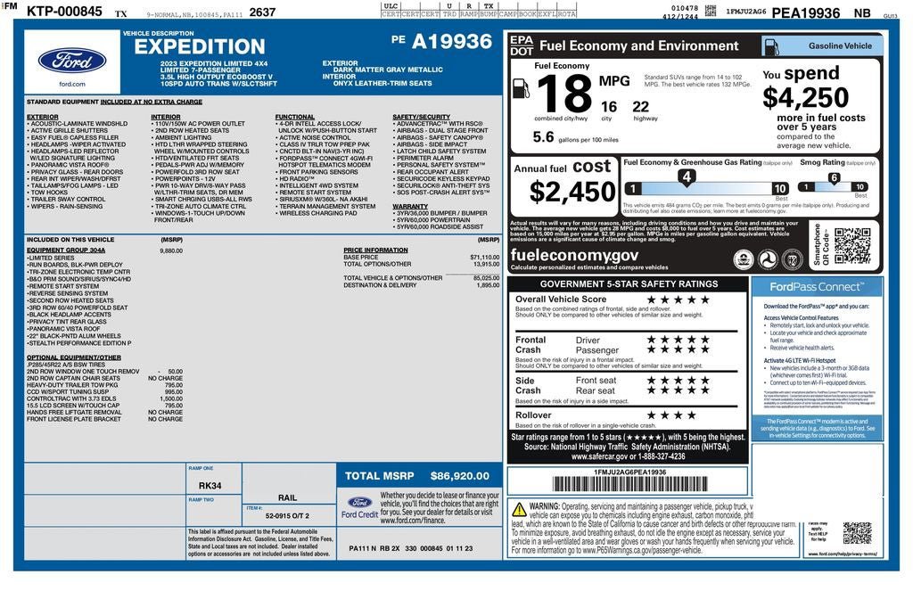 Certified 2023 Ford Expedition Limited AWD/4WD image 44