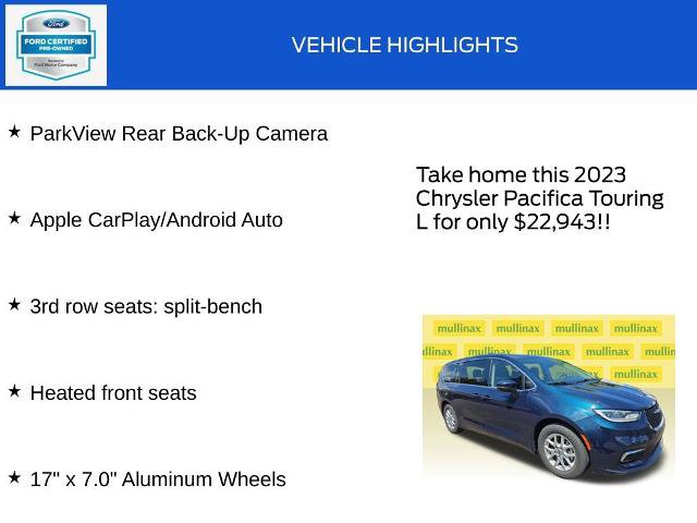 Used 2023 Chrysler Pacifica Touring-L FWD image 19