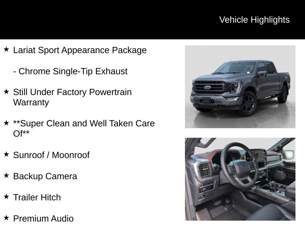 Certified 2023 Ford F150 Lariat w/ Equipment Group 502A High AWD/4WD image 21