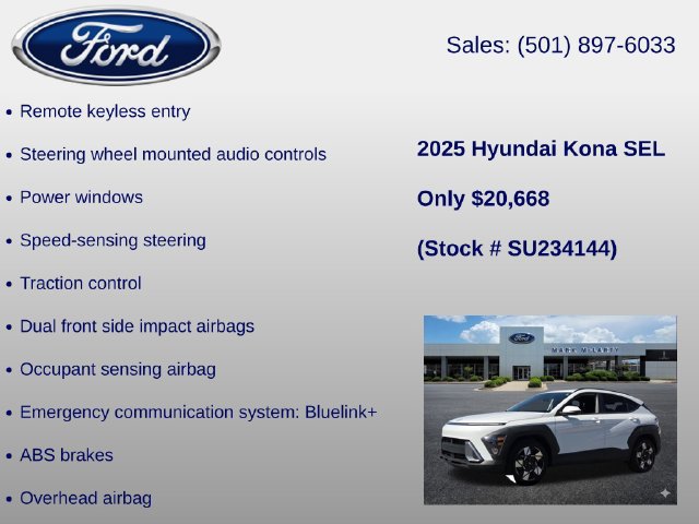 Used 2025 Hyundai Kona SEL FWD image 12