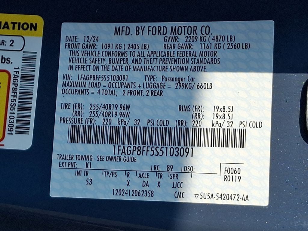Certified 2025 Ford Mustang GT Premium RWD image 28