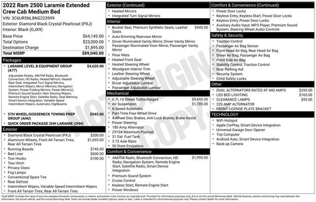 Used 2022 RAM 2500 Laramie image 18