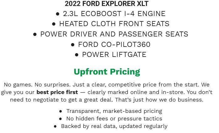 Certified 2022 Ford Explorer XLT image 2
