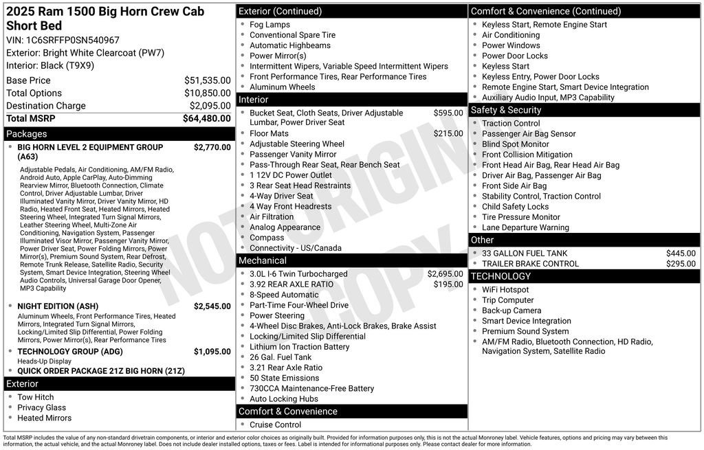 Used 2025 RAM 1500 Big Horn AWD/4WD image 26
