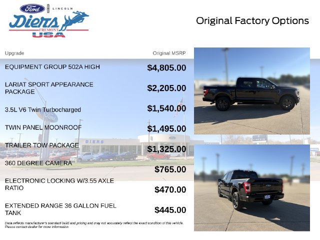 Certified 2023 Ford F150 Lariat w/ Equipment Group 502A High AWD/4WD image 14