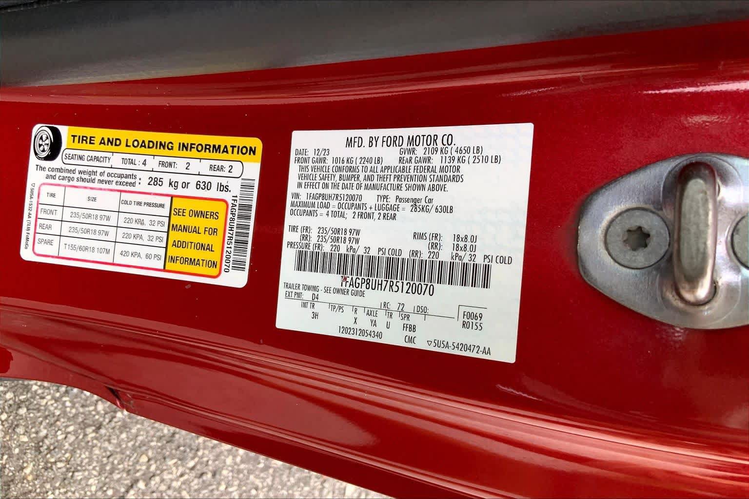 Certified 2024 Ford Mustang Premium RWD image 30