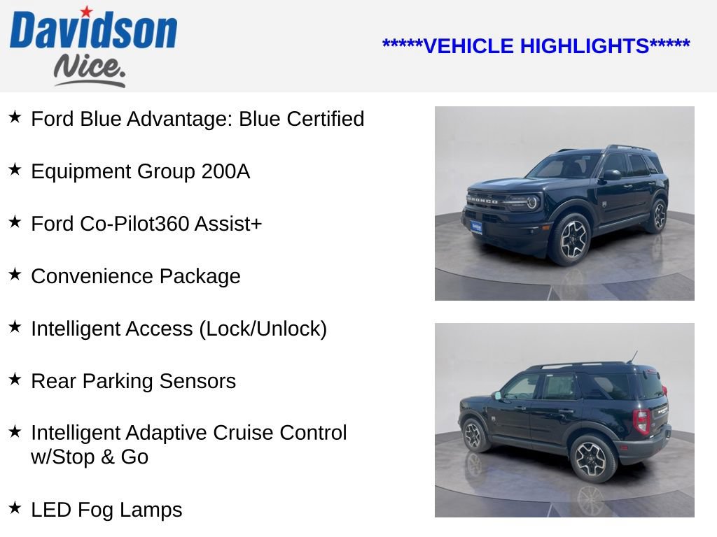 Certified 2022 Ford Bronco Sport Big Bend w/ Convenience Package AWD/4WD image 4