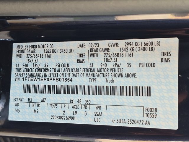 Certified 2023 Ford F150 XLT w/ Equipment Group 302A High AWD/4WD image 38