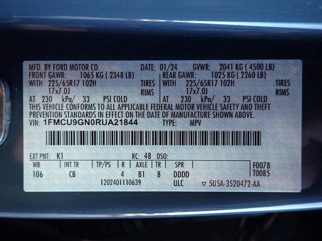 Certified 2024 Ford Escape Active w/ Tech Pack #2 image 22