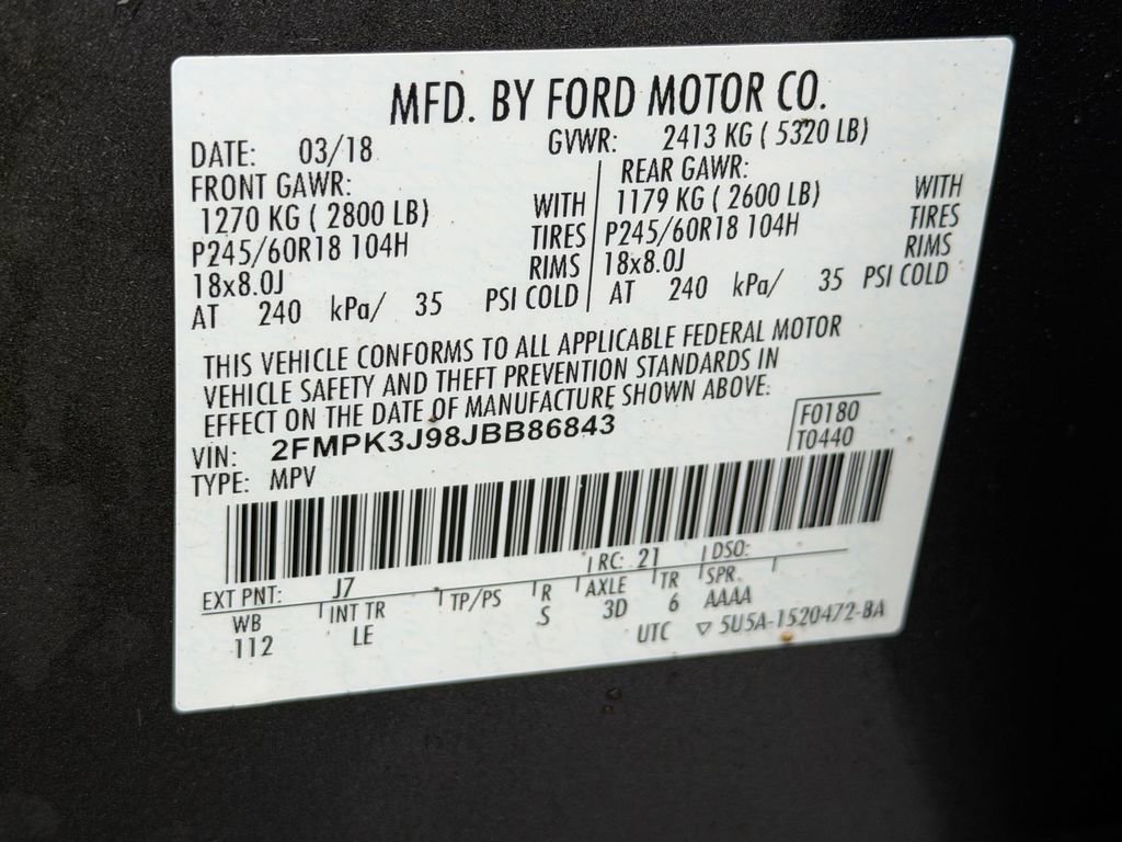 Certified 2018 Ford Edge SEL w/ Equipment Group 201A FWD image 22