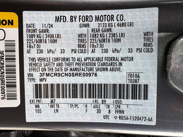 Certified 2025 Ford Bronco Sport Outer Banks w/ Outer Banks Tech Package+ AWD/4WD image 28