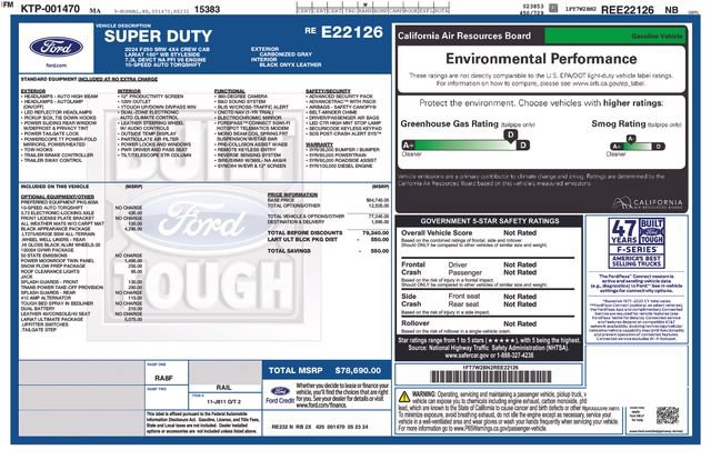Certified 2024 Ford F250 Lariat w/ Lariat Ultimate Package AWD/4WD image 36