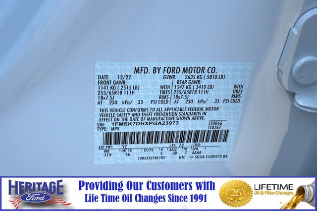 Certified 2023 Ford Explorer XLT w/ Equipment Group 202A image 30